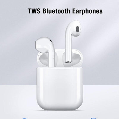 Casti Bluetooth Wireless i12 TWS Waterproof, Touch Control, 3D Sound - Tenq.ro