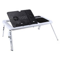 Masa laptop cu 2 coolere + suport pahar + mousepad, E-Table