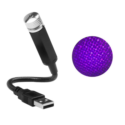 Proiector laser cu cer de noapte USB verde