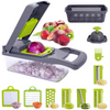 Razatoare multifunctionala legume si fructe 9 piese, lame inox + maner protectie