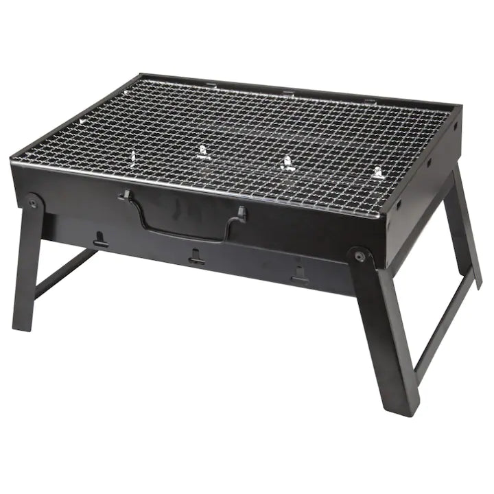 Gratar portabil din tabla pentru camping sau gradina 36x29x6.8cm