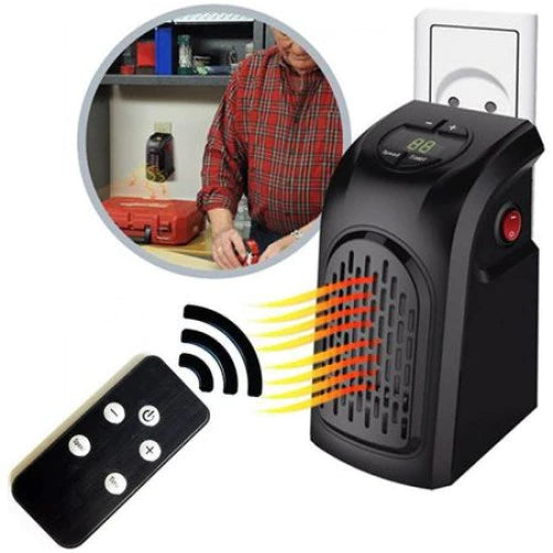 Mini aeroterma portabila 400W cu telecomanda