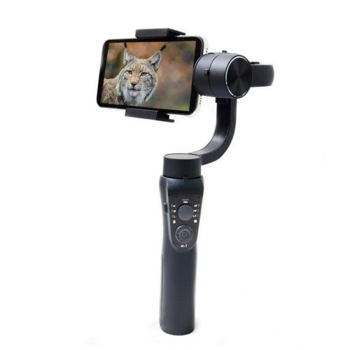 Sistem de stabilizare GIMBAL S5B, rotativ, 3 axe, Bluetooth, 4000 mAh, Negru