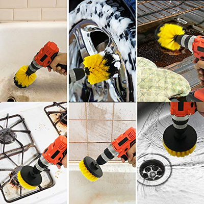 Set 3 perii curatare universale cu adaptor pentru bormasina/autofiletanta