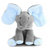 Jucarie de plus interactiva muzicala, Elefantul Cucu-Bau, 30 cm