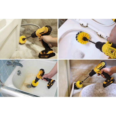 Set 3 perii curatare universale cu adaptor pentru bormasina/autofiletanta