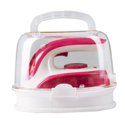 Fier calcat pentru voiaj Hausberg HB-7910RZ, 900W, rezervor de apa 50ml, Roz