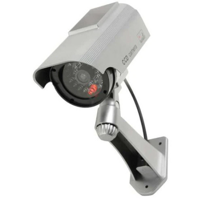 Camera de supraveghere falsa, cu incarcare solara, LED