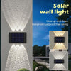 Set 2 lampi solare de perete cu iluminare sus si jos 12 leduri