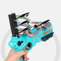 Pistol lansator de avioane de jucarie, 3 avioane incluse - imagine 8