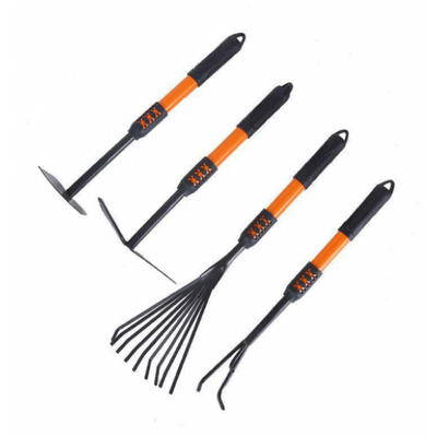 Set 4 unelte de gradina pentru plantare, prelucrare sol si ingrijire plante