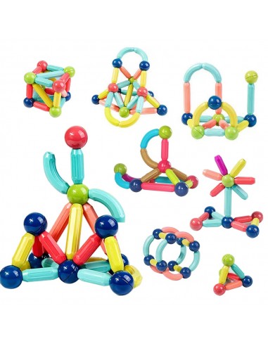 Joc creativ, constructii magnetice sticks building 36 de piese