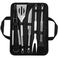 Set ustensile din inox pentru gratar, 5 piese, Grunberg