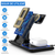 Statie Incarcare rapida 3 in 1 Qi, Fast Charger 15W, compatibila cu apple watch, airpods, iPhone