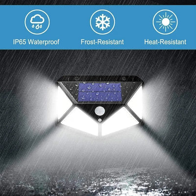 Lampa solara 234 LED cu senzor de miscare si lumina