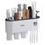Suport 3 pahare magnetice si dispenser pasta de dinti cu 6 periute