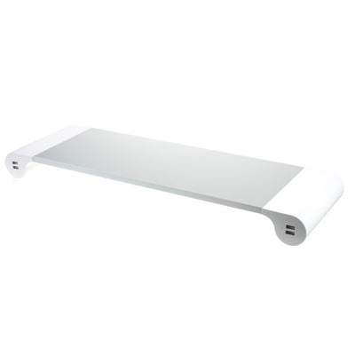 Suport monitor din aluminiu cu porturi USB