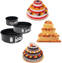 Set 3 forme rotunde pentru prajituri cu fund detasabil - imagine 5