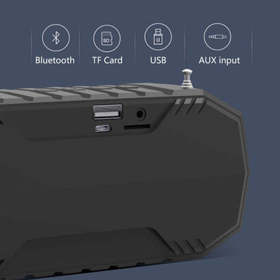 Boxa portabila XM U7 cu panou solar si lanterna, 15W