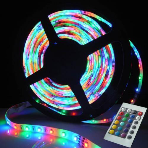 Banda LED RGB multicolor cu telecomanda 5 metri - Tenq.ro