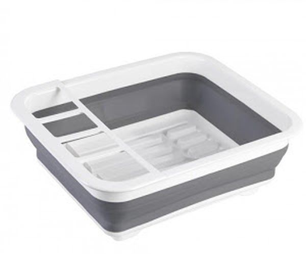 Uscator pliabil pentru vase si tacamuri, 38 x 32 x 7 cm