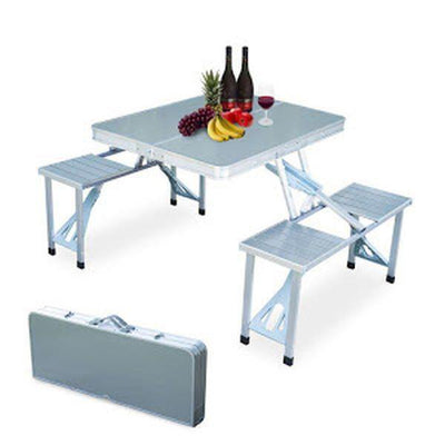 Masa pliabila picnic tip geamantan - Model aluminiu - Tenq.ro