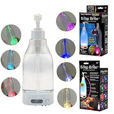 Dozator de sapun cu lumina LED, 400 ml, senzor de miscare