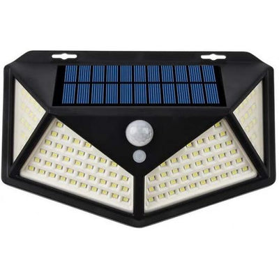 Lampa solara perete 234 LED cu senzor de miscare si lumina