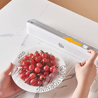Dispenser folie alimentara stretch, cu magnet, lama de taiere, 38 cm - imagine 3