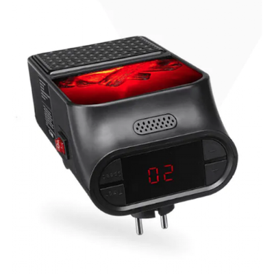 Aeroterma portabila Flame Heater 500 W, 2 niveluri temperatura, display digital - Tenq.ro