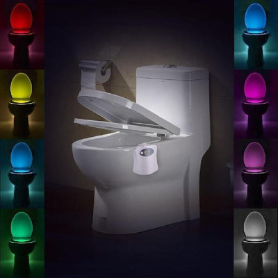 Led pentru vasul de toaleta cu senzor infrarosu de miscare si 8 lumini - Tenq.ro