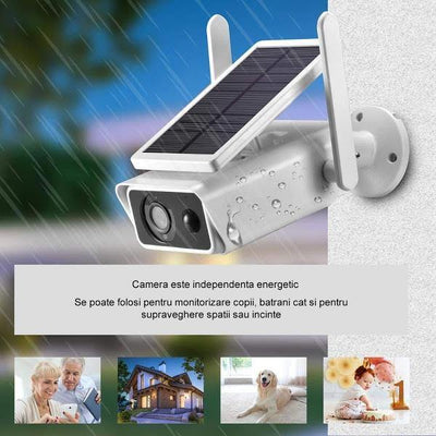 Camera de supraveghere IP Wireless HD cu panou solar - Tenq.ro