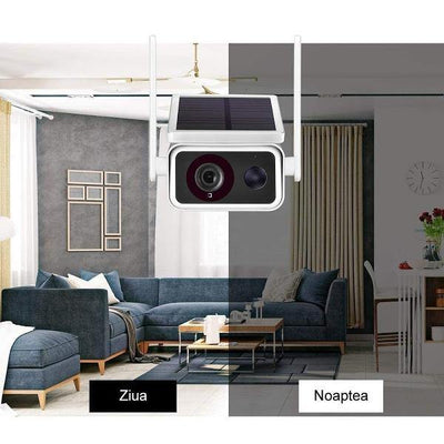 Camera de supraveghere IP Wireless HD cu panou solar - Tenq.ro