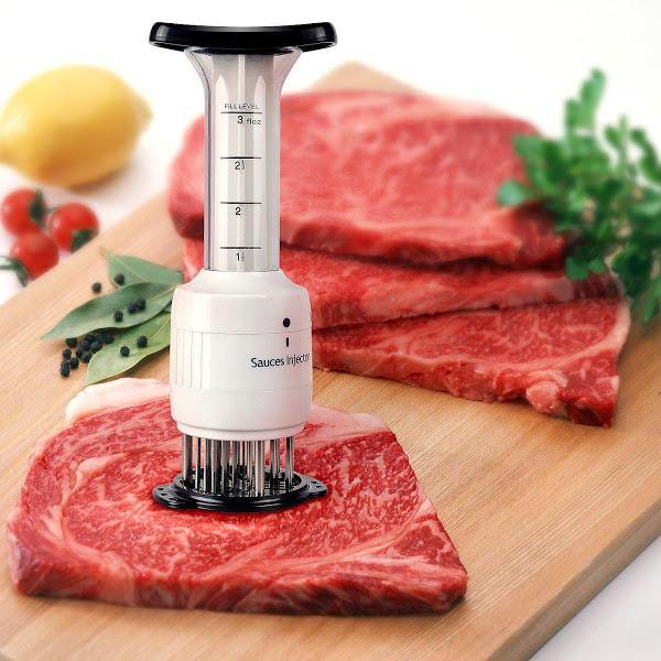 Fragezitor de carne cu injector pentru sos, 2 trepte de injectare - Tenq.ro