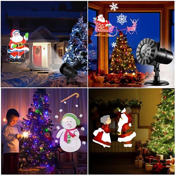Proiector LED interior/exterior cu 4 diapozitive interschimbabile - Tenq.ro