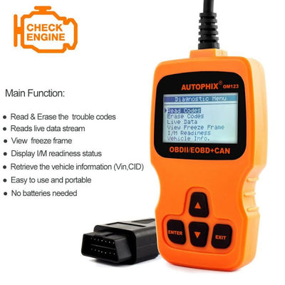 Tester auto diagnoza, Scanner Autophix OM123