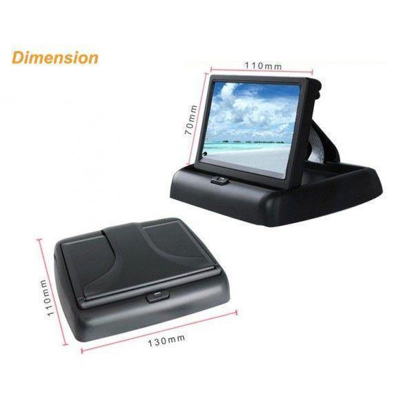 Monitor pliabil TFT LCD 4.3" pentru mersul cu spatele