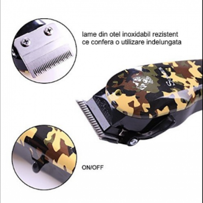 Masina de tuns parul animalelor Surker SK-808 10 W cu 8 accesorii - Tenq.ro