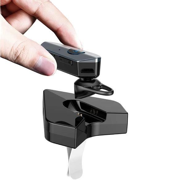 Casca handsfree cu microfon, Car Kit cu dock de incarcare auto, Negru - Tenq.ro