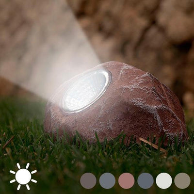 Set 2 x lampa solara cu aspect de piatra - Tenq.ro