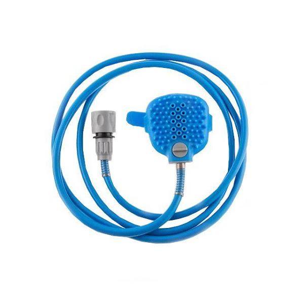 Manusa cu furtun pentru spalat si masat animale, Albastru - Tenq.ro