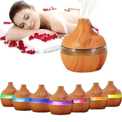 Difuzor ulei esential,, 7 culori ambientale, capacitate 300 ml