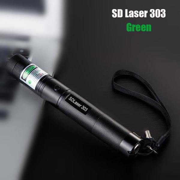 Laser puternic 3D verde cu 3 fascicule. Raza de lumina 10 km - Tenq.ro